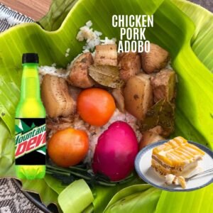 *BB1 Chicken Pork Adobo Solo Set Menu