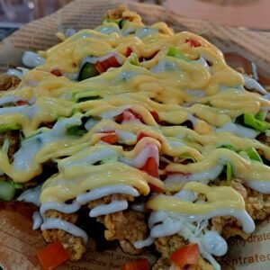 Starter Chicken Skin Nachos